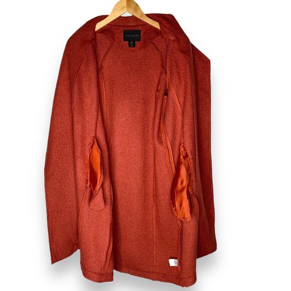 Tahari Sweater Knit Duster Long Coat Wool Blend Womens Size Small Open Front - Picture 9 of 12
